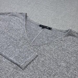 Rag & Bone/JEAN Pullover Sweater Womens Small Gray V-Neck Lightweight Stretch